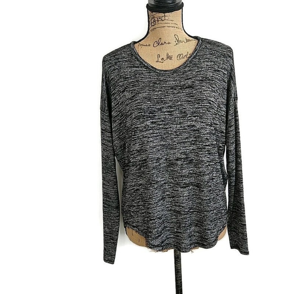 Rag & Bone Womens sz S Sweater Black Heathered Long Sleeve Pullover